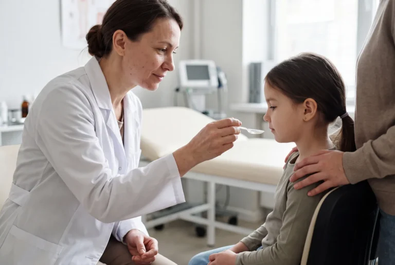 Physician consulting with a patient